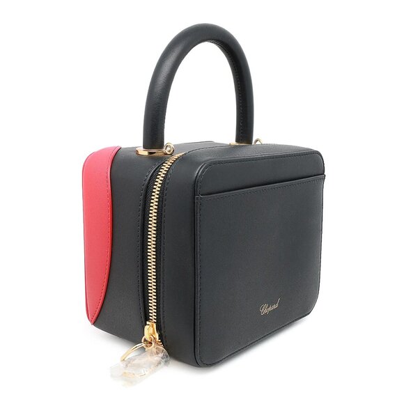 Chopard x Chloë Sevigny Green Carpet Black & Red Leather Shoulder Bag 95000-0980 - Picture 2 of 6